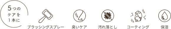 5つのケアを1本に