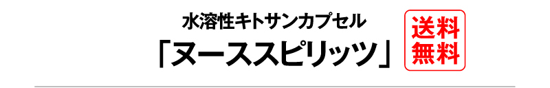 水溶性キトサンカプセル「ヌーススピリッツ」　送料無料